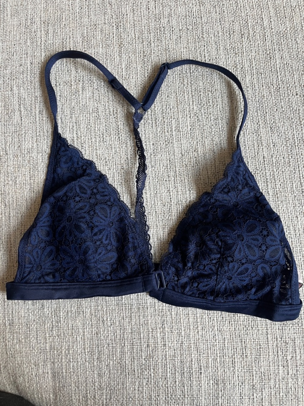 Victoria's Secret Navy Lace Triangle Bralette
